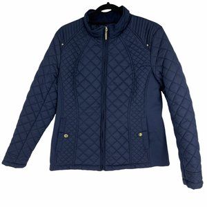 Weatherproof Navy Blue Quilted Jacket Size Large
